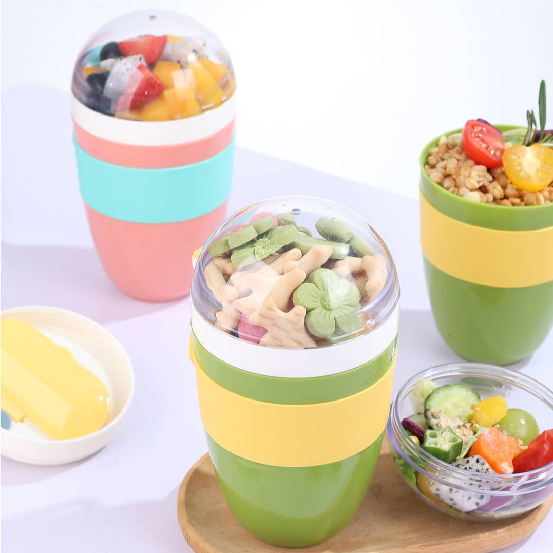 便攜帶蓋酸奶杯