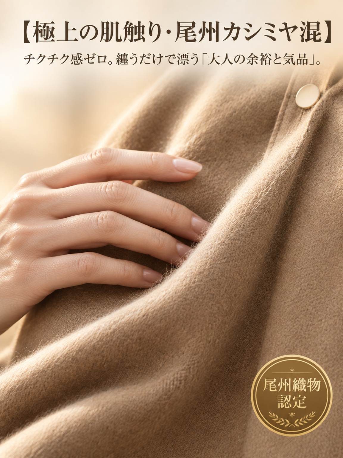 ゆったりシルエットアシンメトリーコート