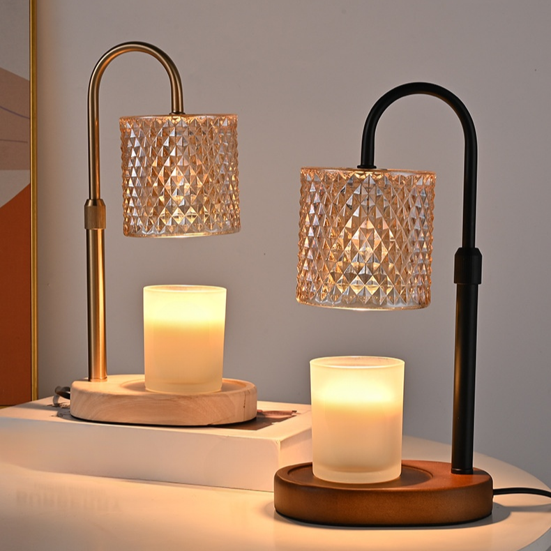 木製アロマワックスランプ