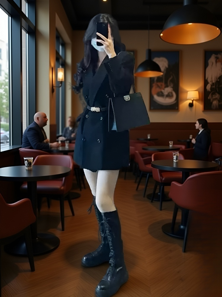 트렌디한 여성 모던 코트