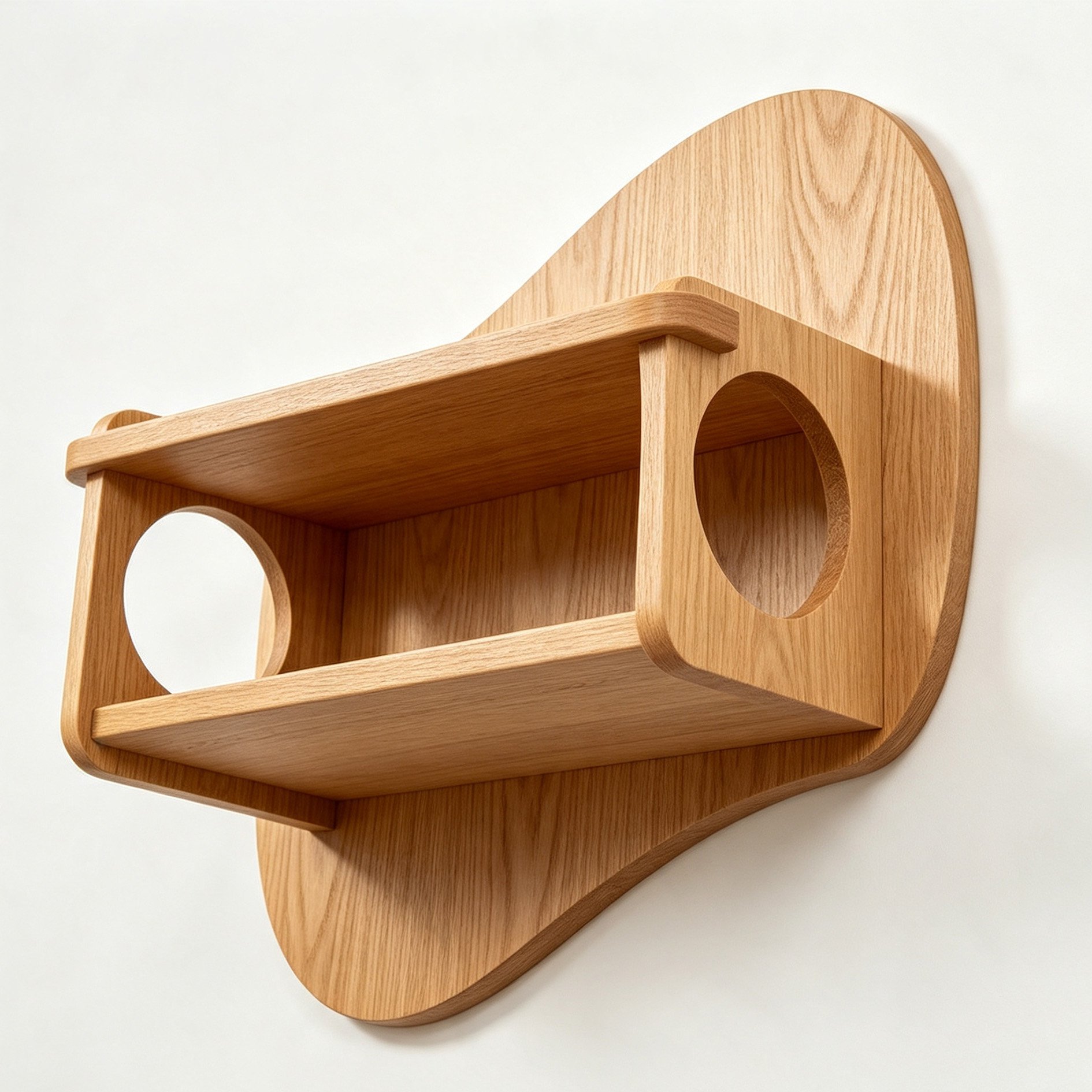 Wooden Floating Wall Shelf