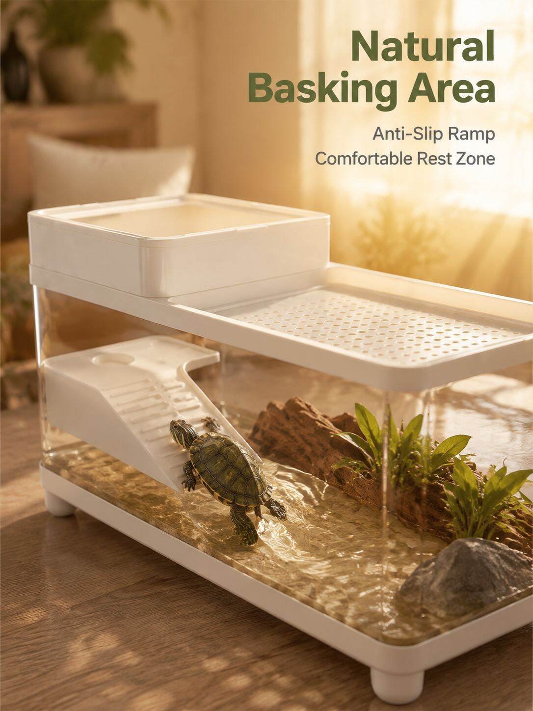 Multi-functional Turtle Tank Climbing Platform & Crab Hermit Crab Breeding Set