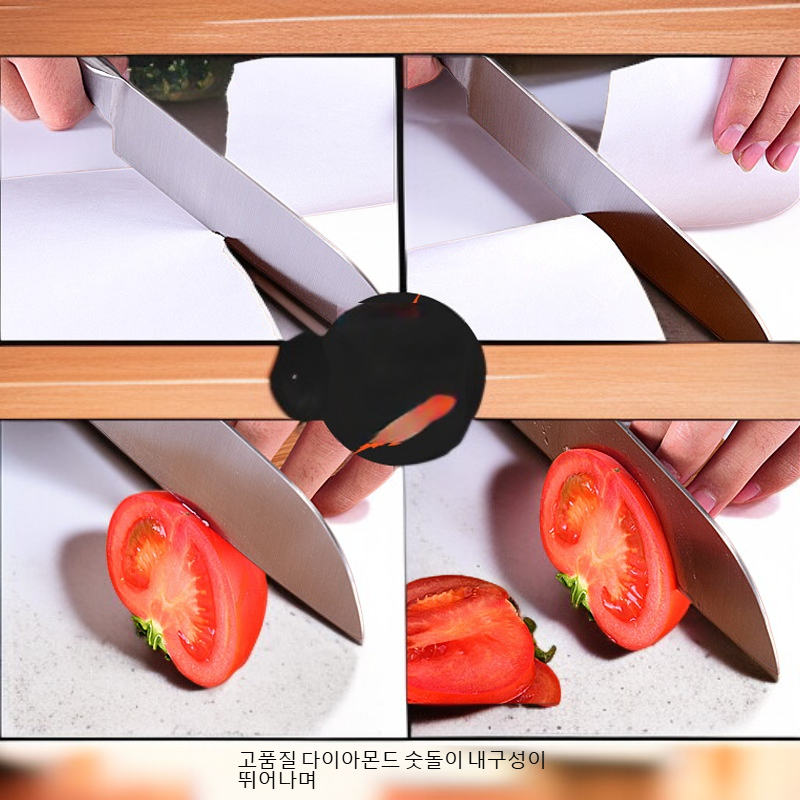  휴대용 3단계 칼 숫돌 다이아몬드 칼갈이