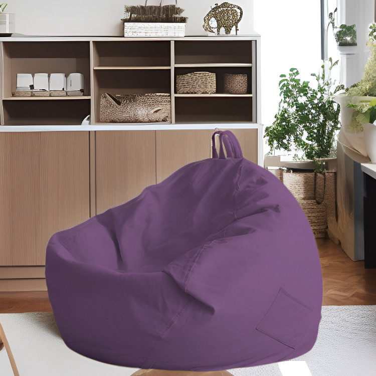 シンプルなデザインの綿麻ビーズソファーカバーセット