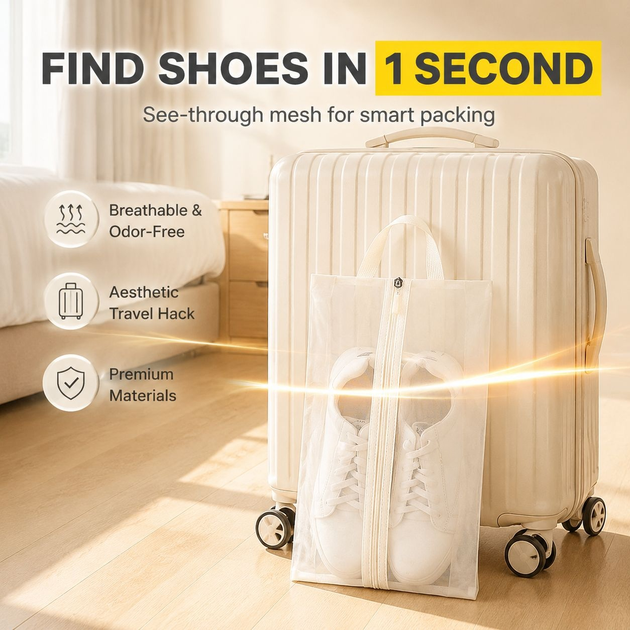 Travel Shoe Dust Bag Portable Moisture-proof Shoe Cover