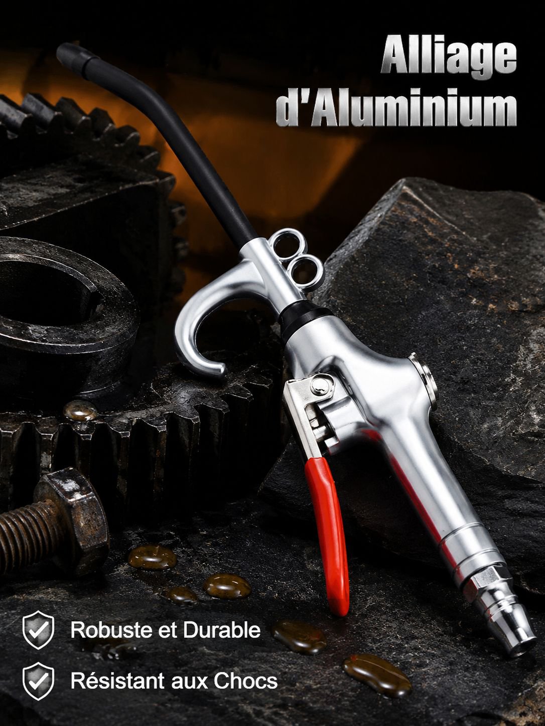 Pistolet de soufflage pneumatique haute pression puissant