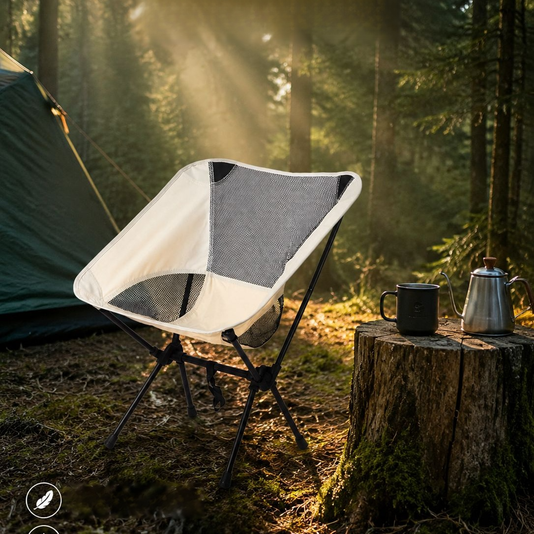 Tragbarer Outdoor-Faltstuhl, Strandstuhl, Angler-Tischstuhl, Zelt-Faltstuhl