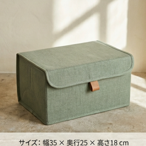 おしゃれなデザインの布製収納ボックス