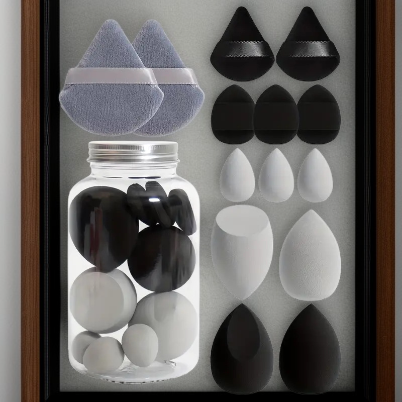 14종 퍼프 세트 드리프트 보틀 미니 뷰티 메이크업 퍼프