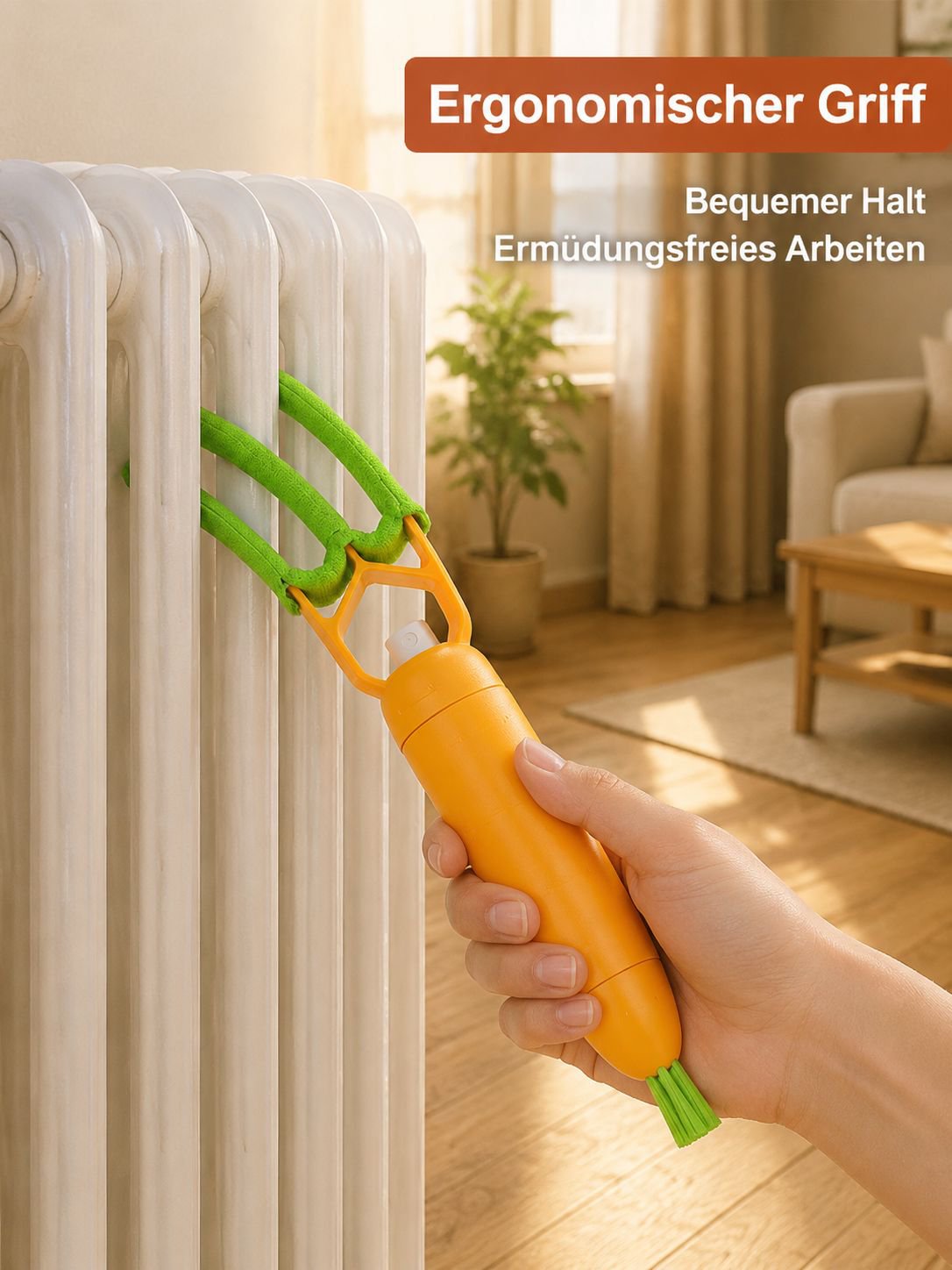 3-in-1 Klimaanlagen-Reinigungsbürste, abnehmbar, für Lüftungsschlitze und Lamellen