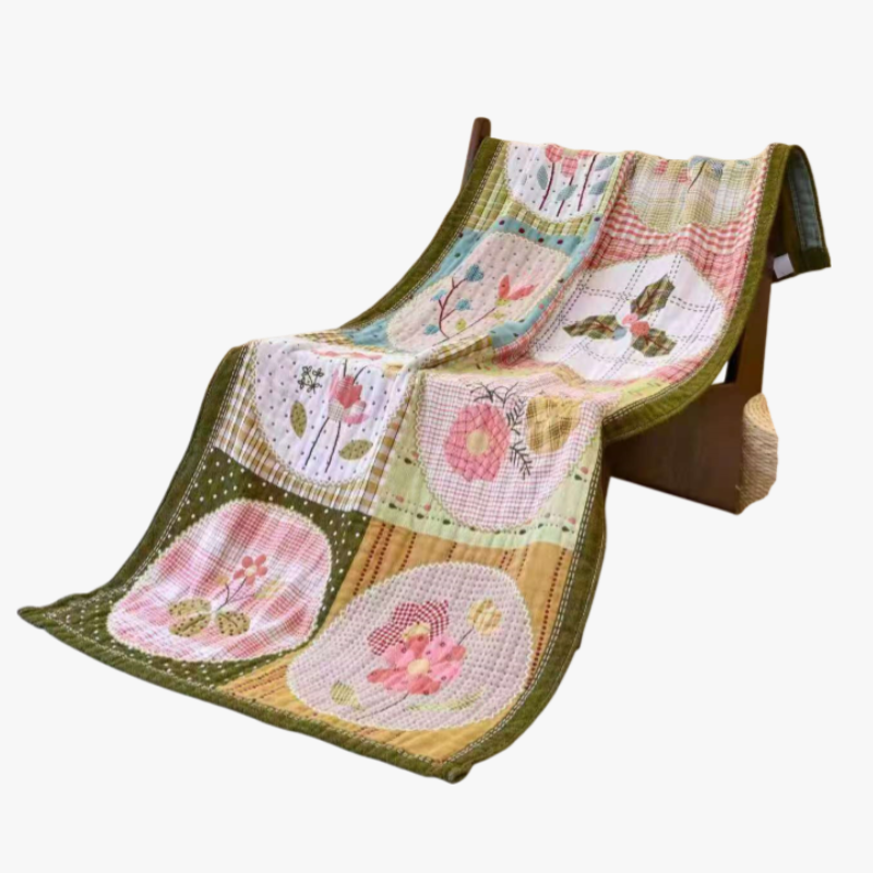 100% Cotton Jacquard Yarn Multi-Layer Gauze Tassel Bath Towel