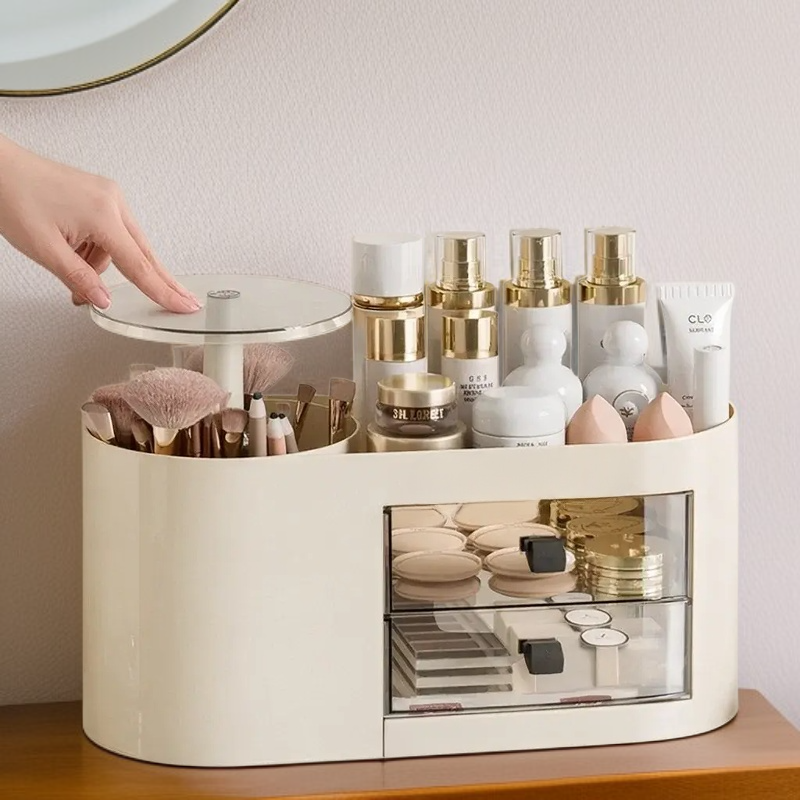 Household Large Capacity Cosmetic Organizer Multi-functional Brush Storage Cylinder