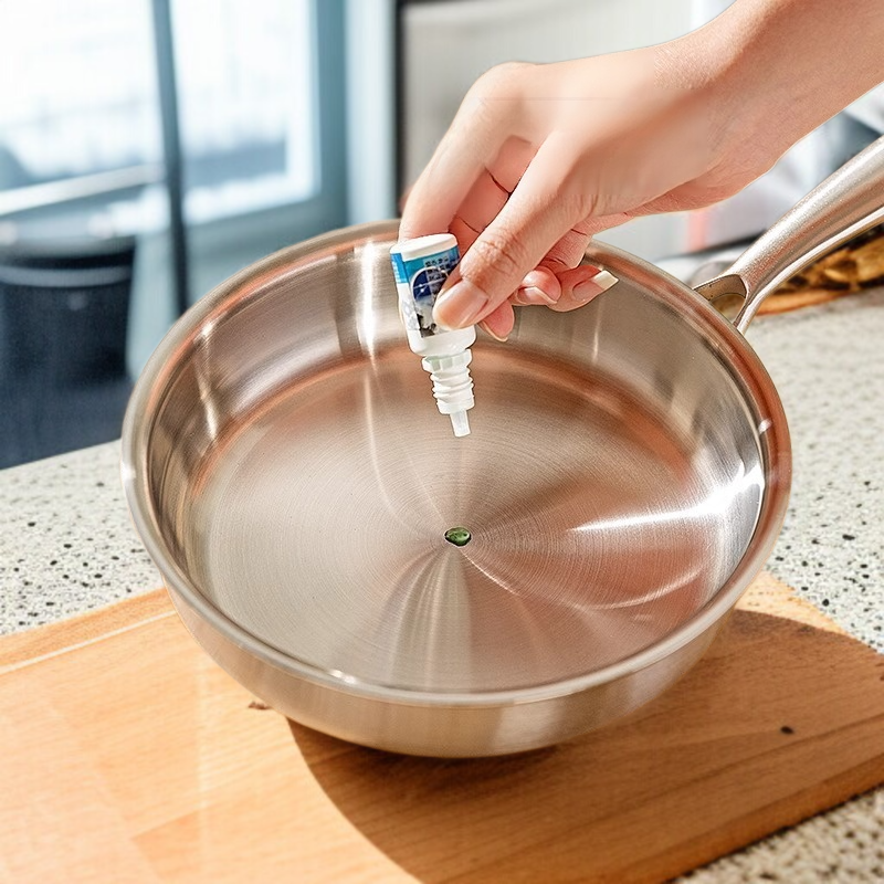 Sartén de acero de tres capas para cocina de inducción