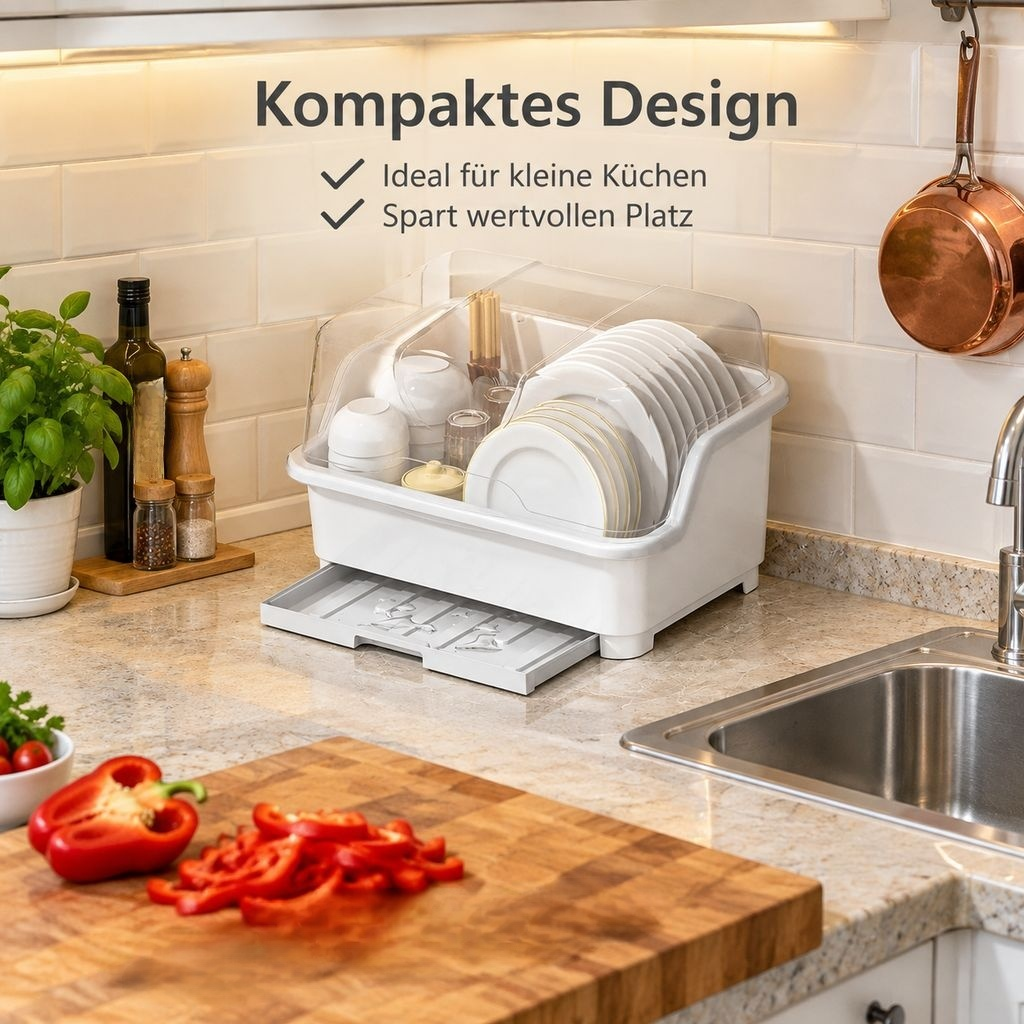 Freistehendes Geschirrabtropfgestell für die Küche