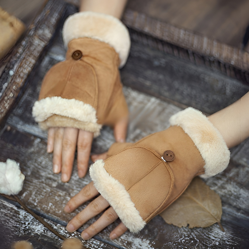 guantes de gamuza