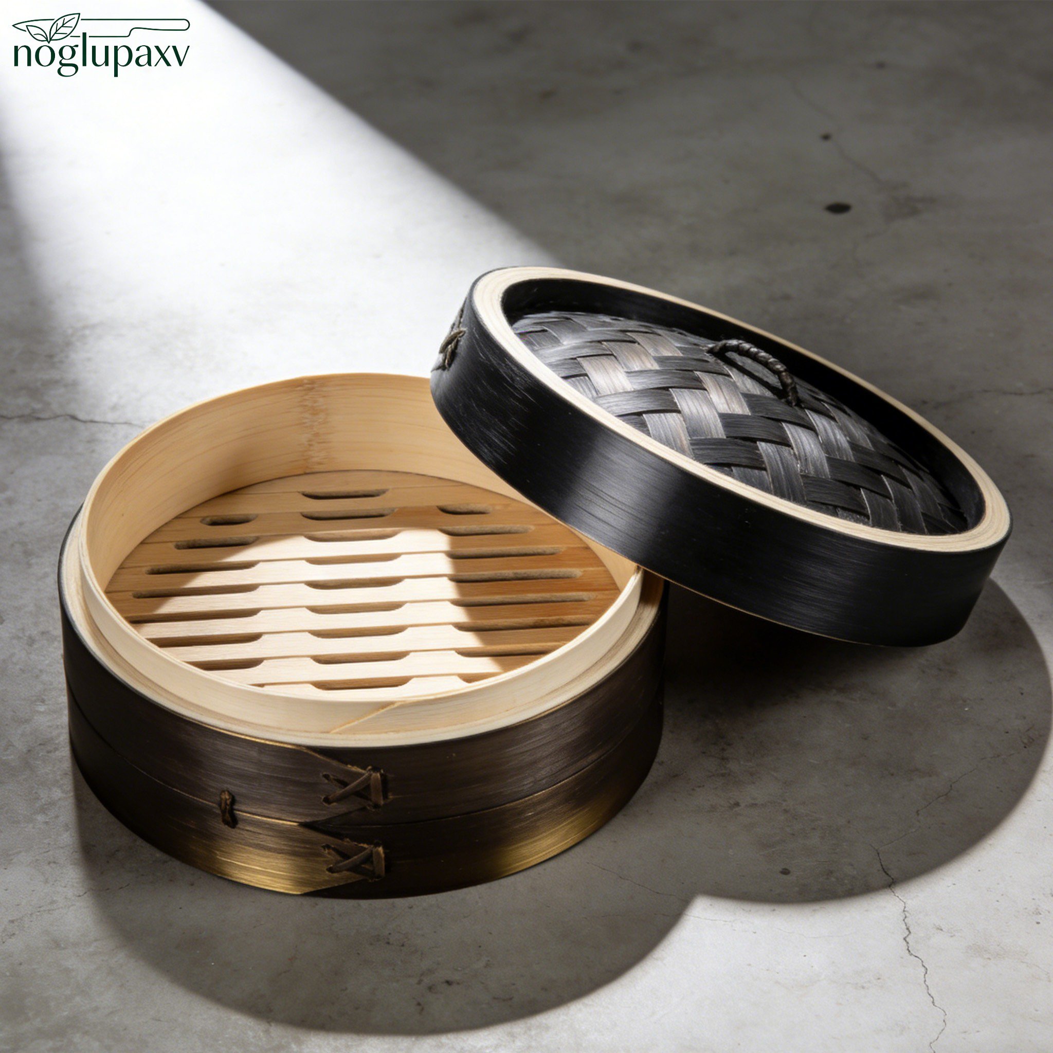 手工竹製家用蒸籠 （3個）