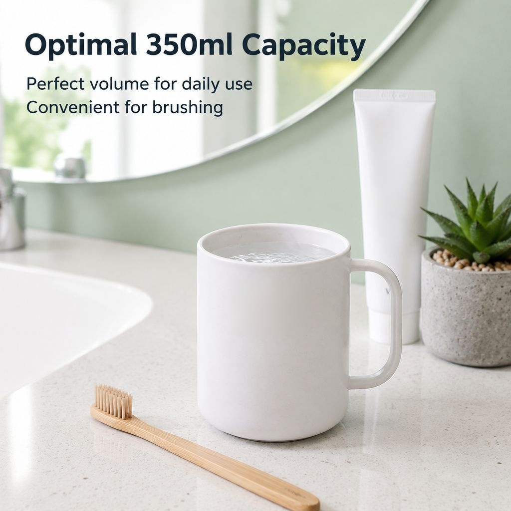 Solid-Color Cute Cartoon Tumbler for Home Use