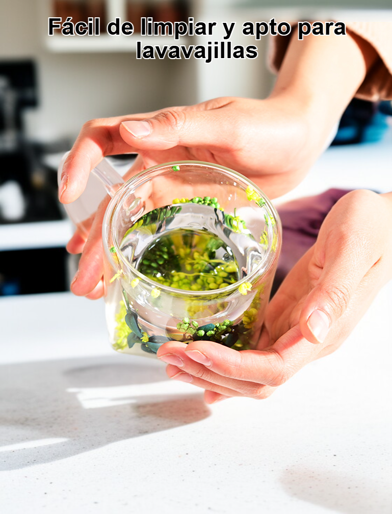 Vaso transparente de borosilicato alto para decoración