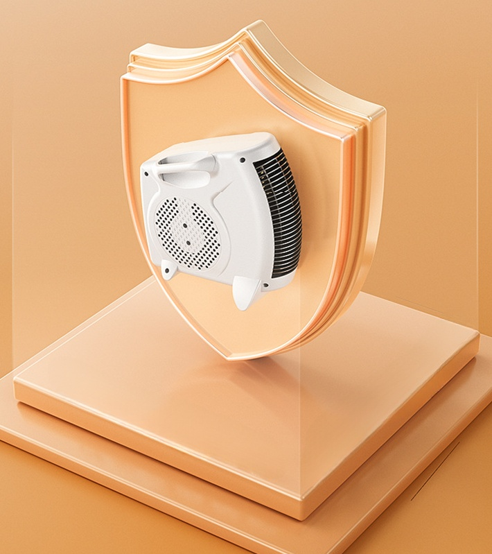 安全機能付き省エネファンヒーターの特徴