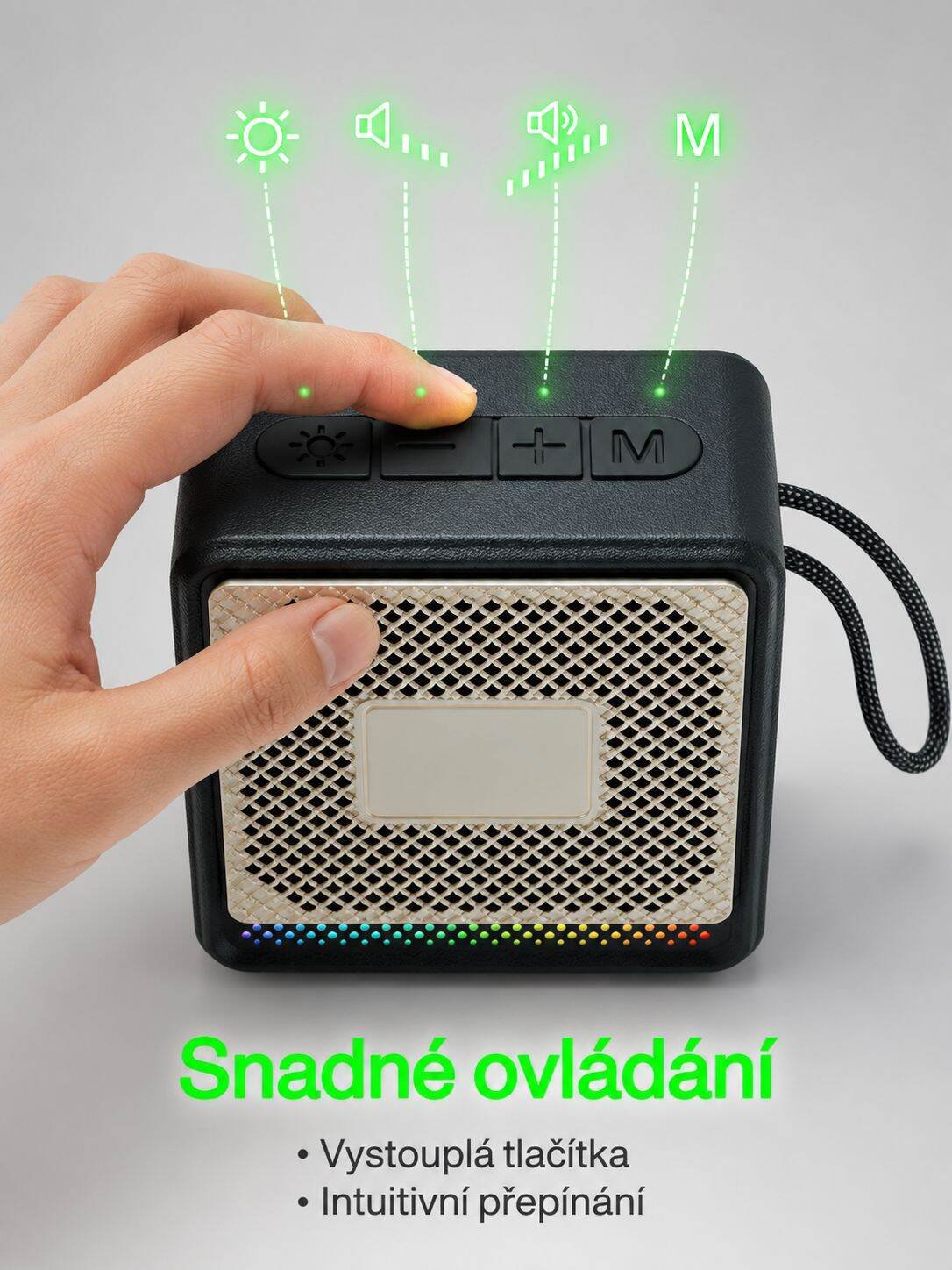 Hudební reproduktor se silným zvukem