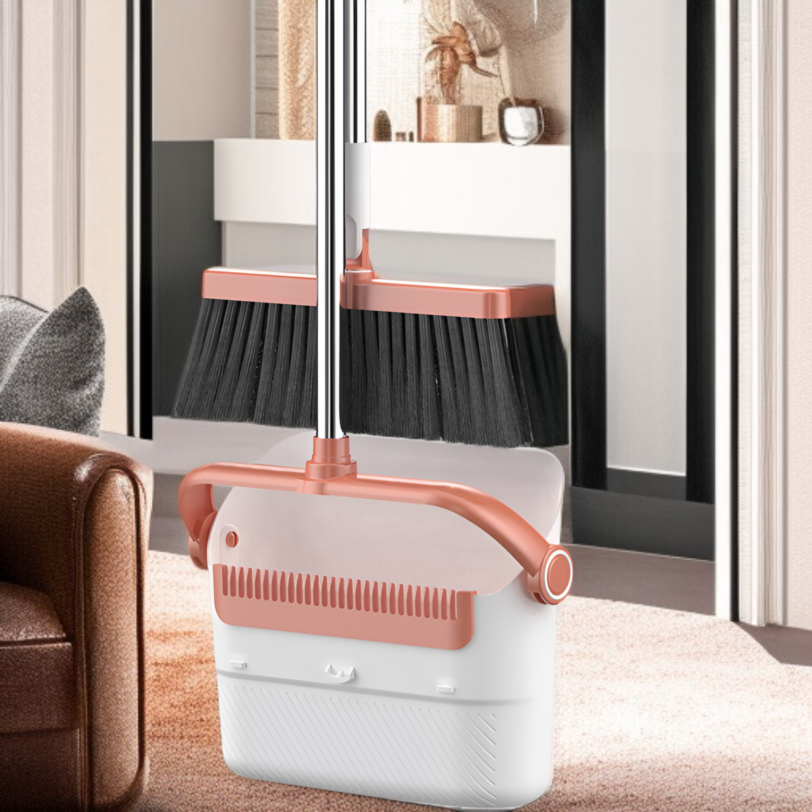 折りたたみ式家庭用ほうきとちりとりセットソフトほうき多機能キッチンとバスルームスクレーパーアーティファクト1個配送