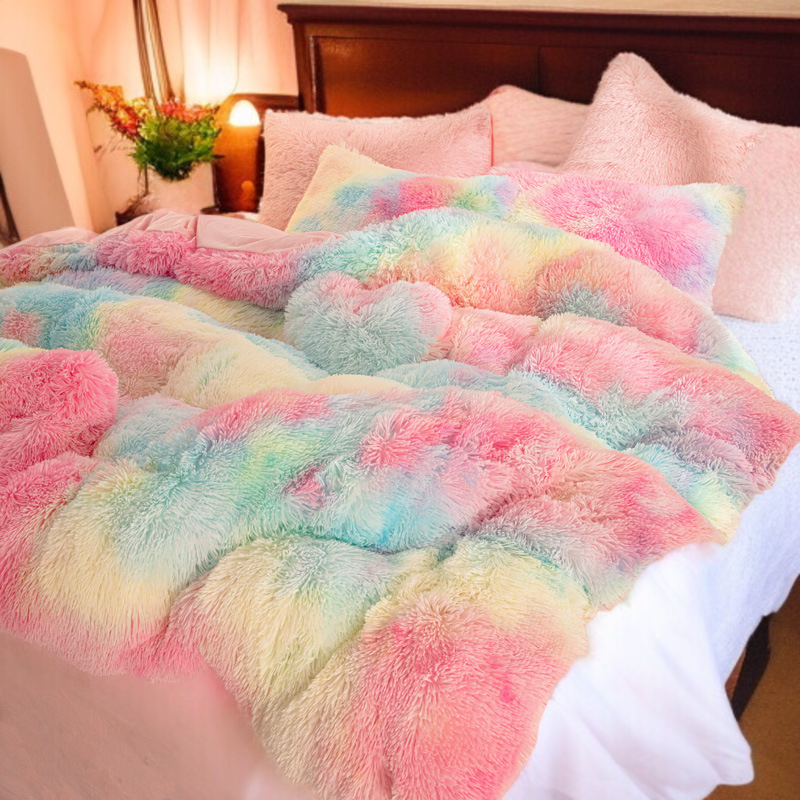 暖かい 掛け布団カバー 四点セット 冬 あったか 厚手 ふわふわ 蓄熱保温 布団カバー 毛布いらず 掛けふとんカバー 掛けカバー ダブルファスナー スナップボタン 静電気防止 抗菌防臭