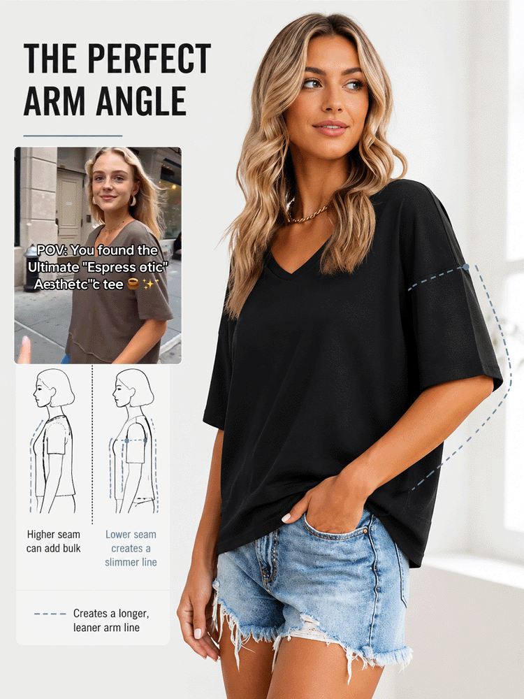 Women's Summer V-Neck T-Shirt