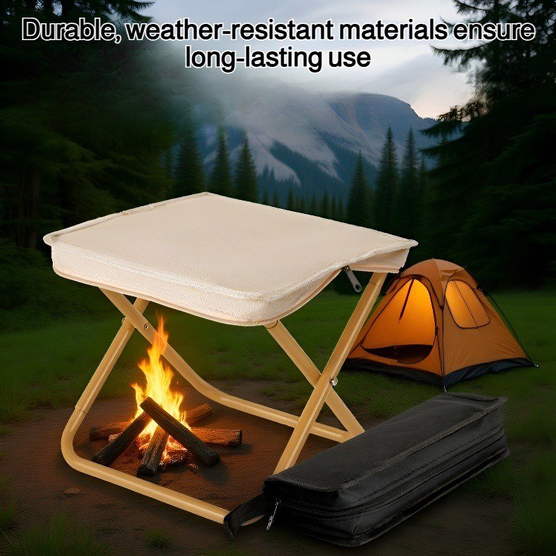 Outdoor handbag folding stool