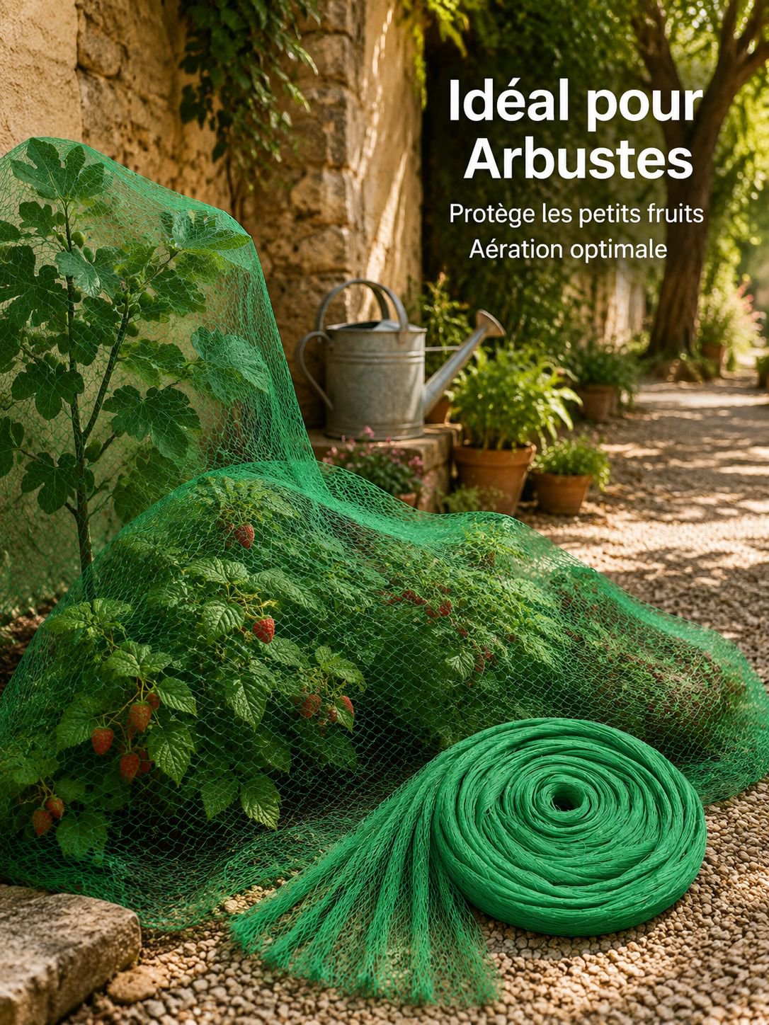 Filet anti-oiseaux pour jardin, filet de protection en polyéthylène pour cour, filet anti-oiseaux po