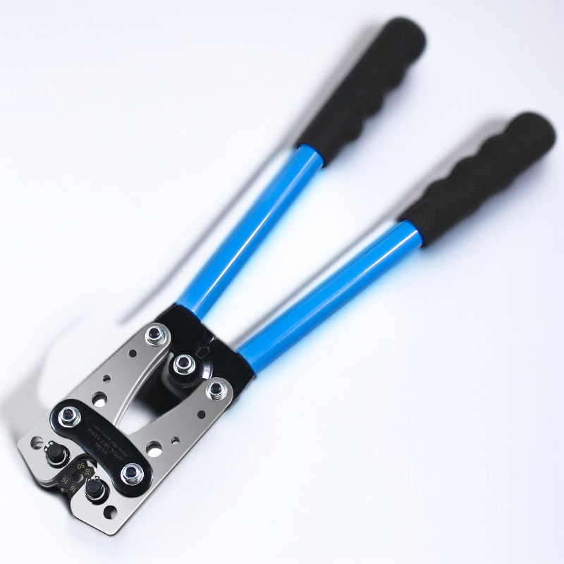 大型ケーブルカッター圧着セット 冷圧端子クランプ ノーズベア圧着プライヤー 裸圧着ケーブルカッター