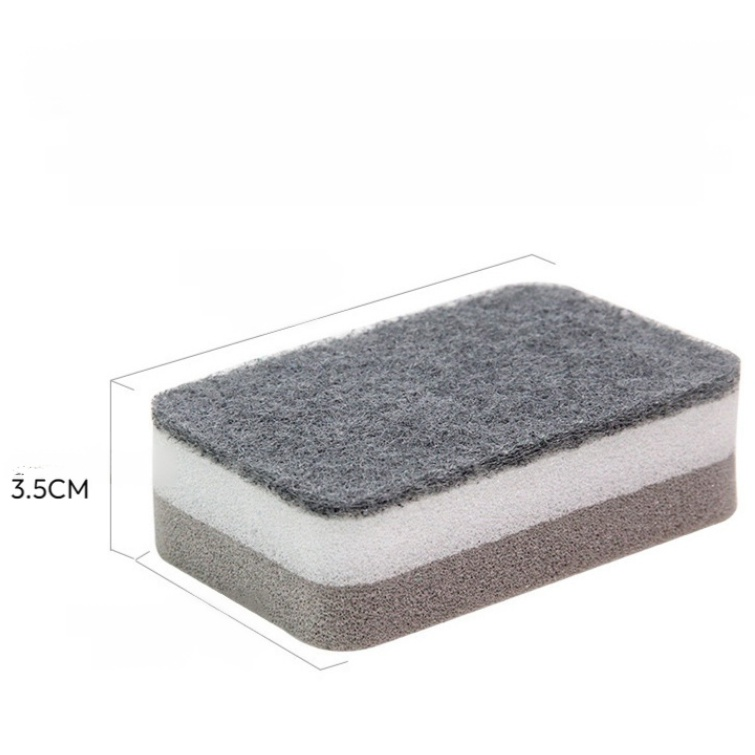 Esponja de limpieza doble capa gruesa
