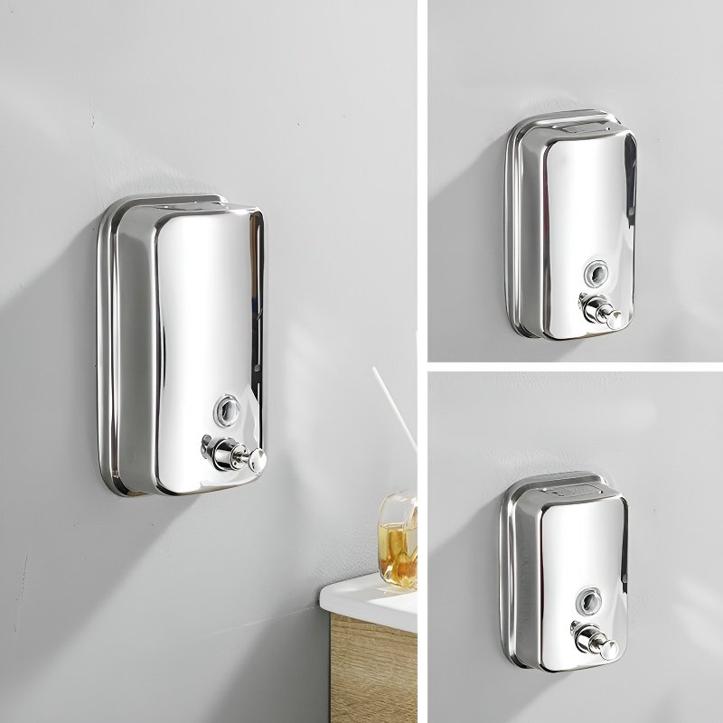 Dávkovač dezinfekce na ruce z nerezové oceli bez vrtání