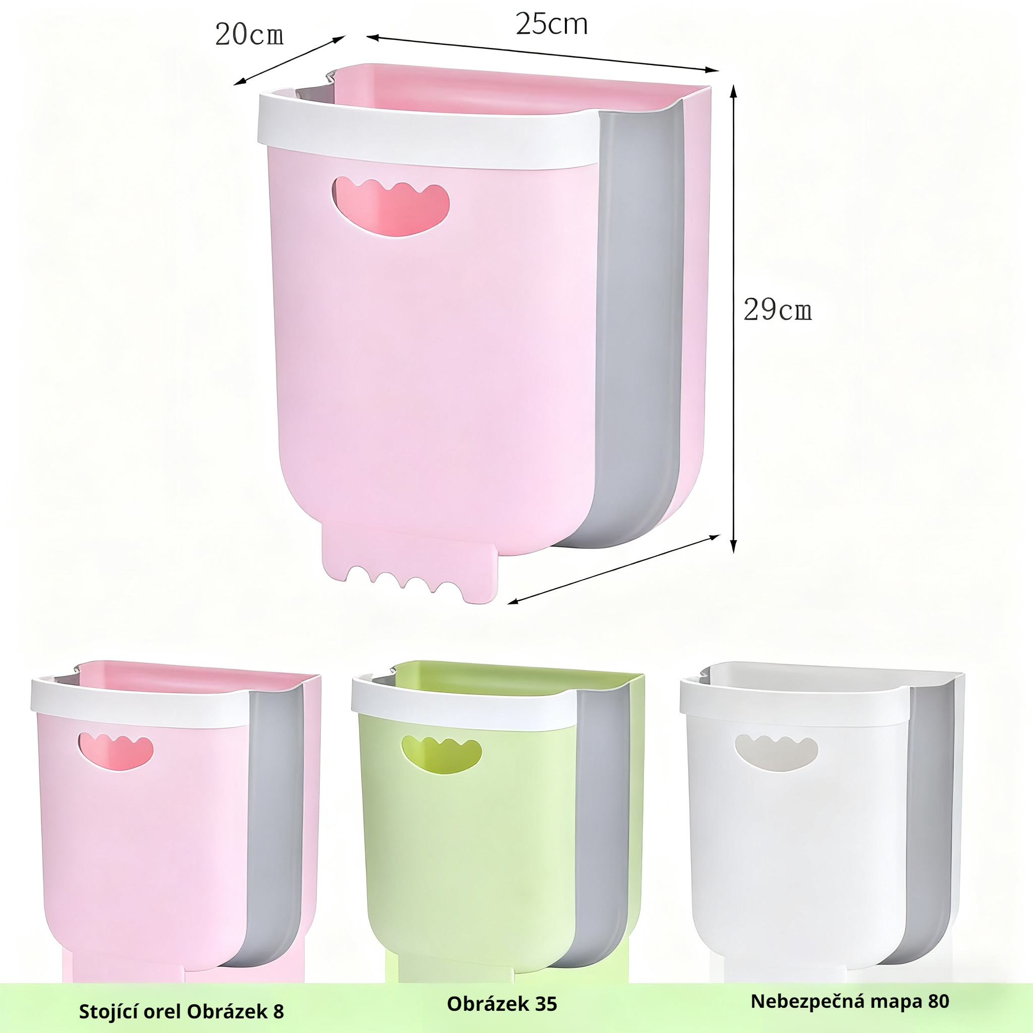 Skládací odpadkový