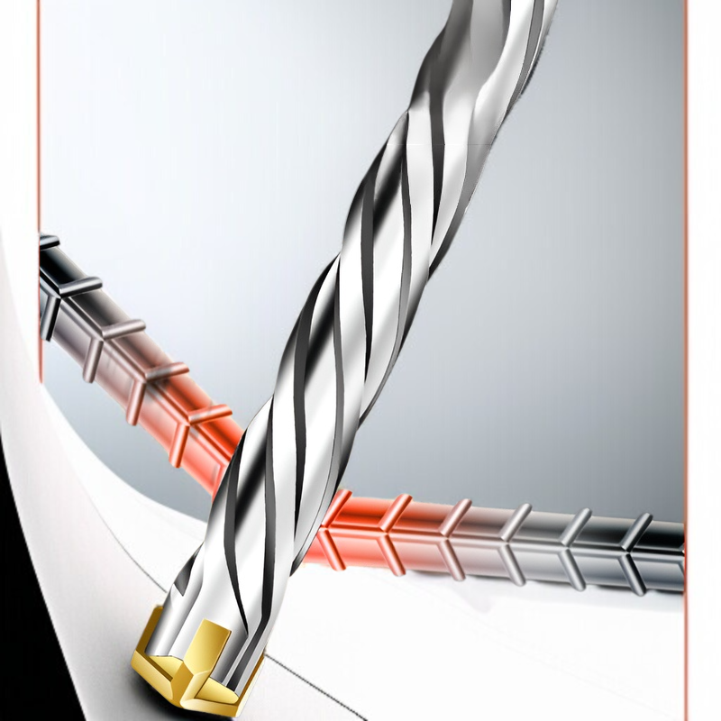 전기망치 둥근 손잡이 나사드릴 비트 임팩트드릴 십자사날 연장자절 둥근 손잡이 나사드릴 비트 전기망치