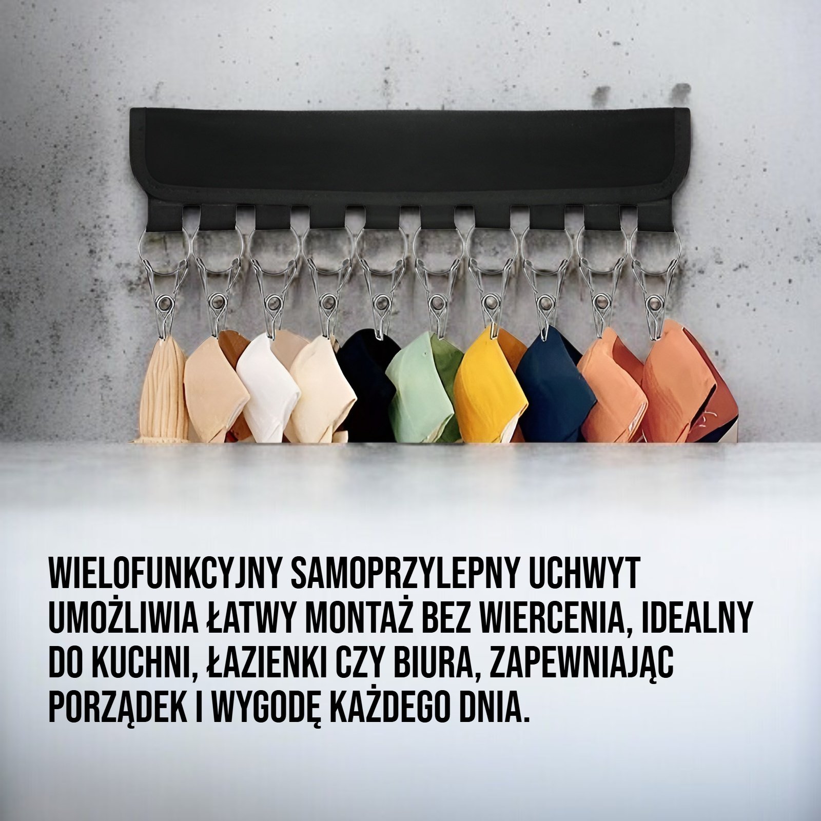 Wielofunkcyjny samoprzylepny uchwyt do uchwytów