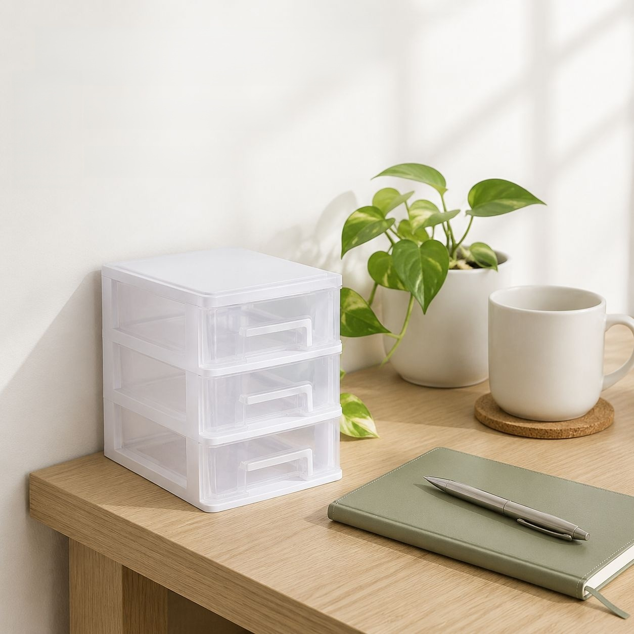 Transparent Desktop Storage Box