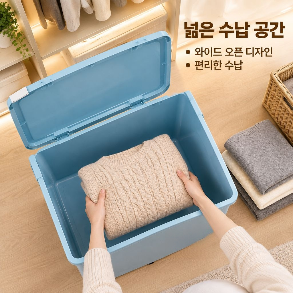 대용량 다기능 플라스틱 수납함