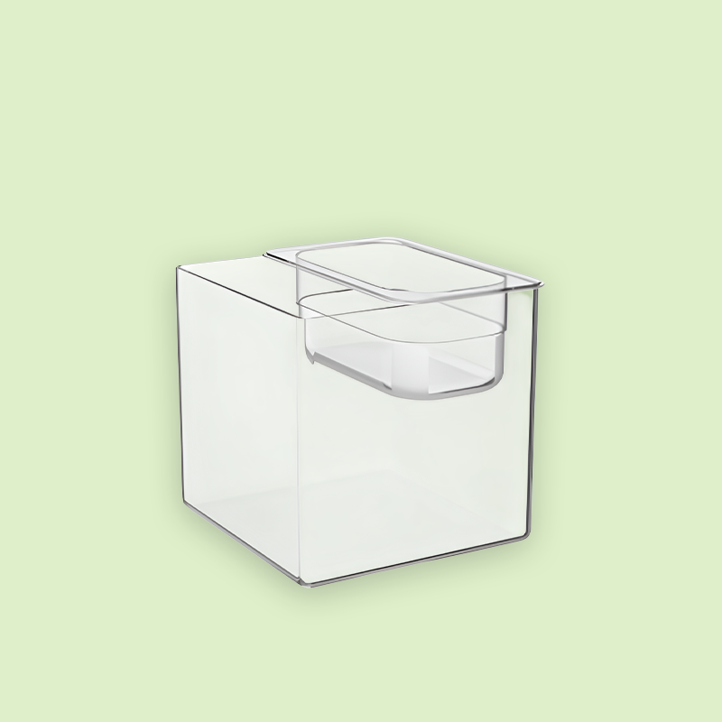 Fuente de agua para gatos con diseño de acuario acrílico