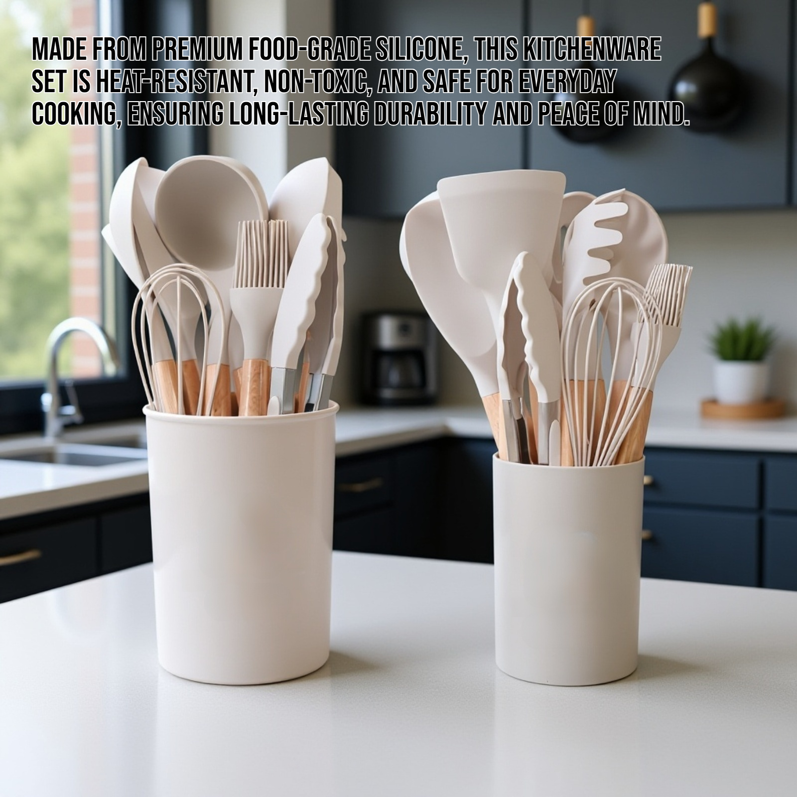 Silicone kitchenware cooking set
