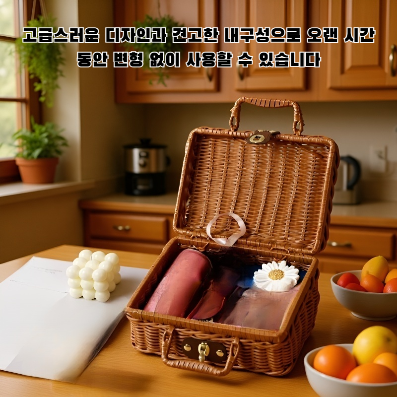 수제 모조 라탄 기념품