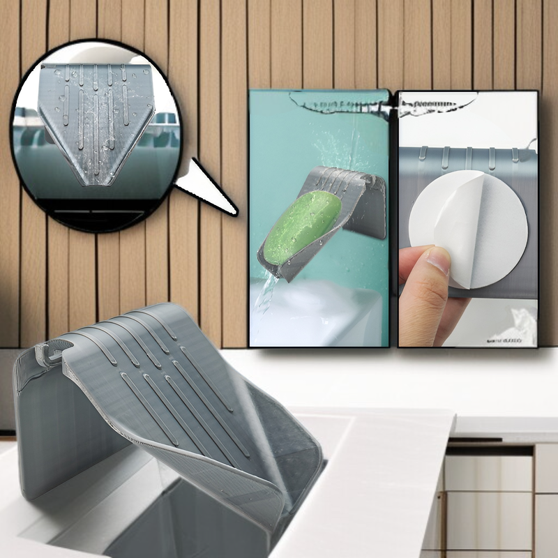 Seifenschale mit automatischem Abfluss