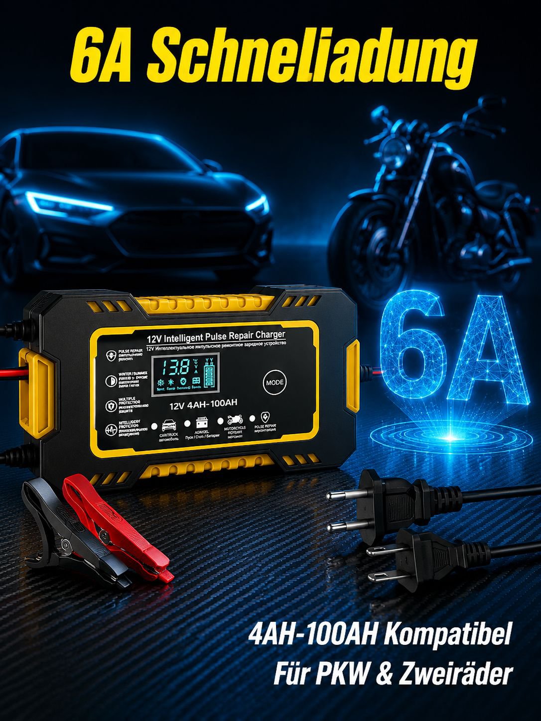 Intelligentes Autobatterieladegerät