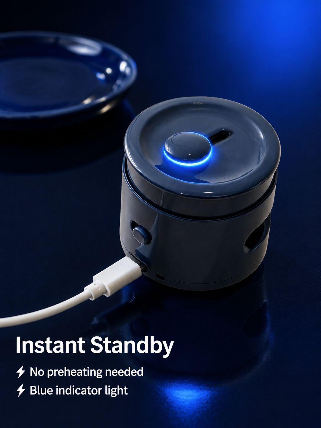 Mini sealer magnetically attached to refrigerator
