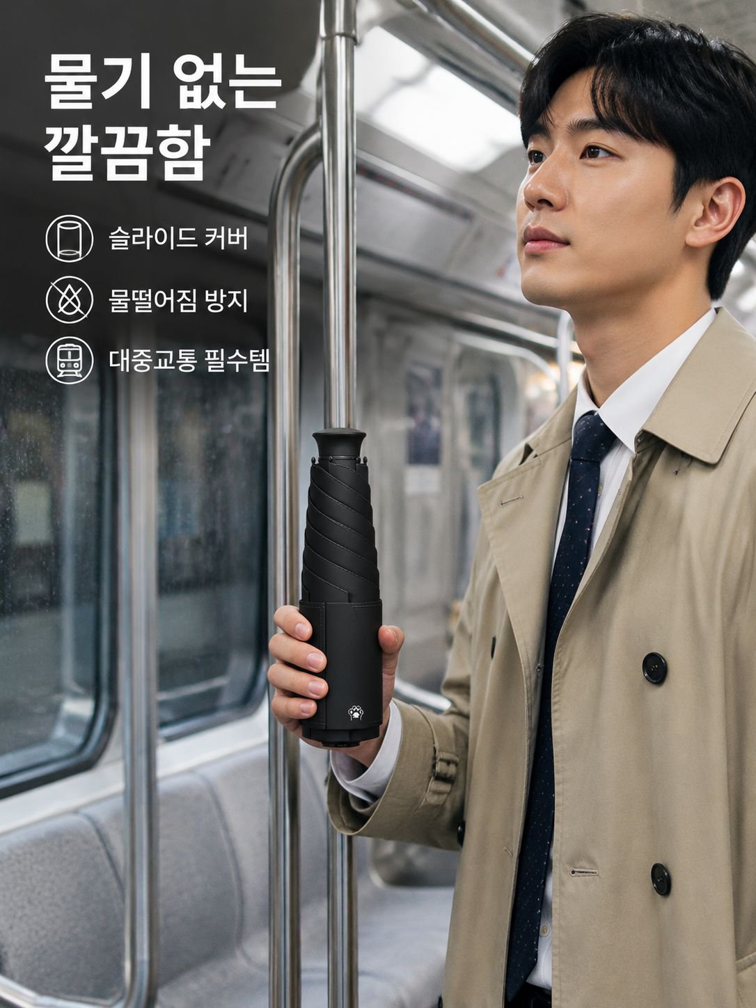 히든 우산 자루 우산