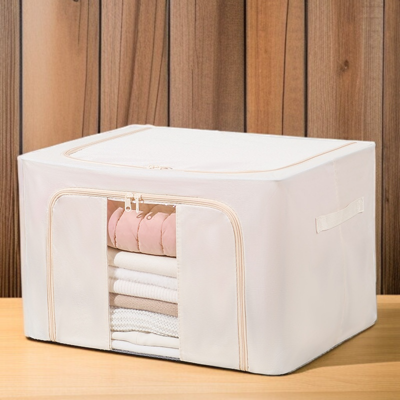 철골 대용량 두꺼운 수납함 가시 의류 수납함 단일창 수납함 투명 수납함