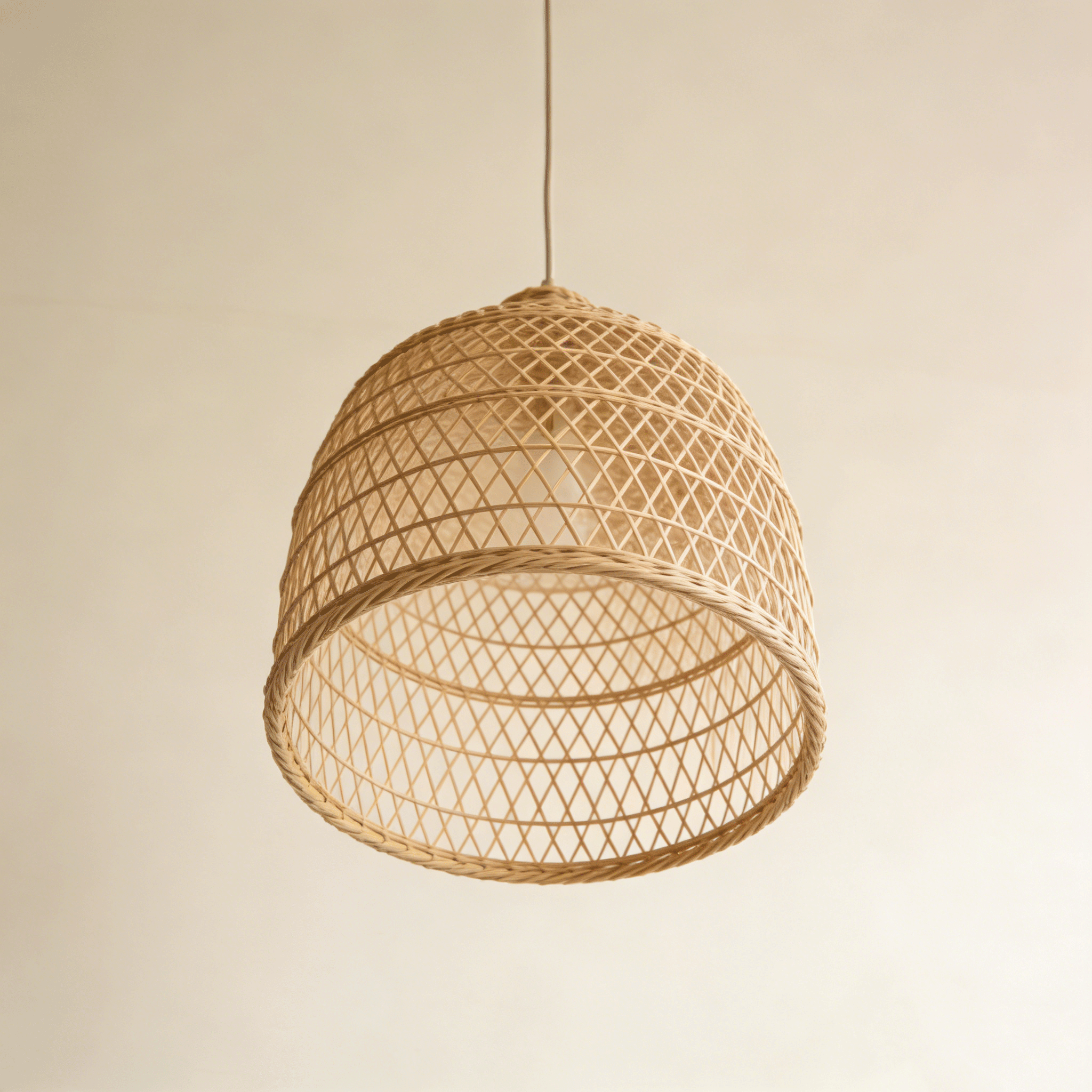 โคมไฟเพดานหวายสาน (3 ชิ้น/ชุด) 