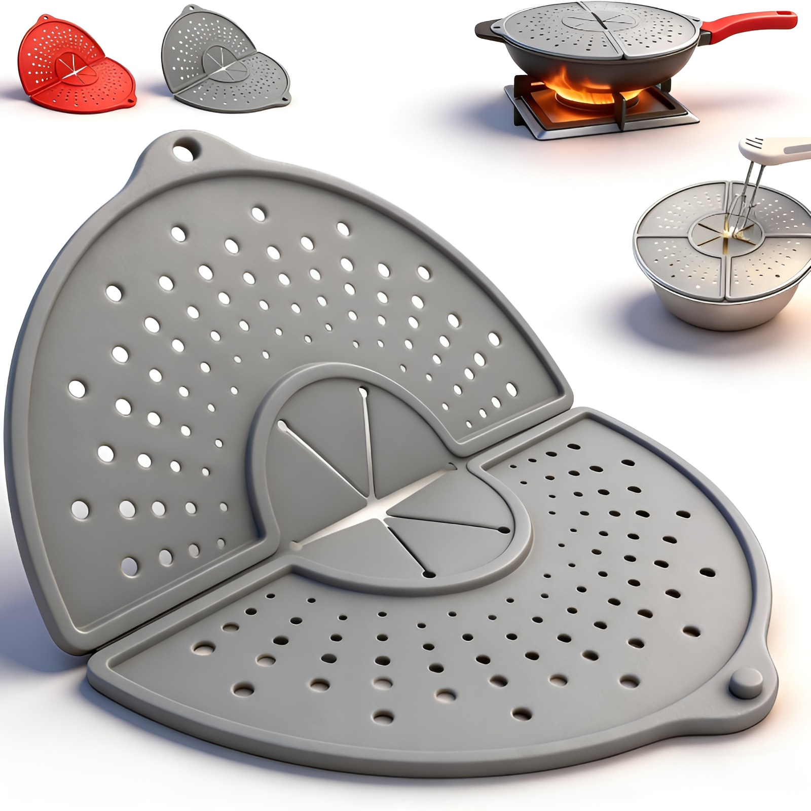 Silicone Hollow Overflow Prevention Pot Lid