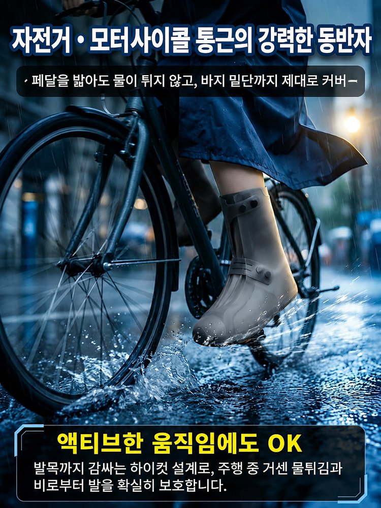 【오카야마현 구라시키시】천연 고무 방수 신발 커버