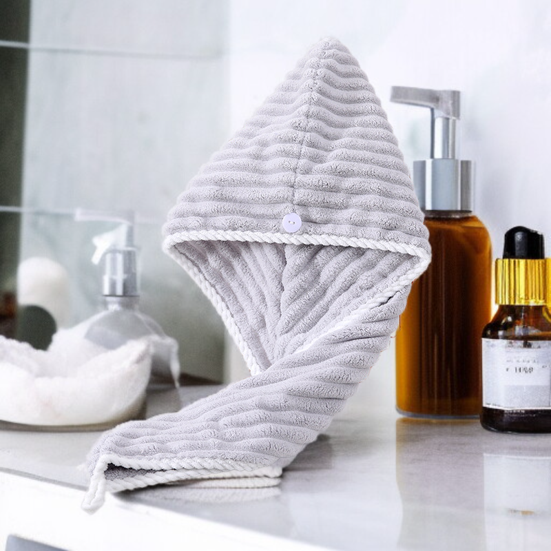  초극세사 여성용 두꺼운 흡수력 빠른 건조 헤어 타월