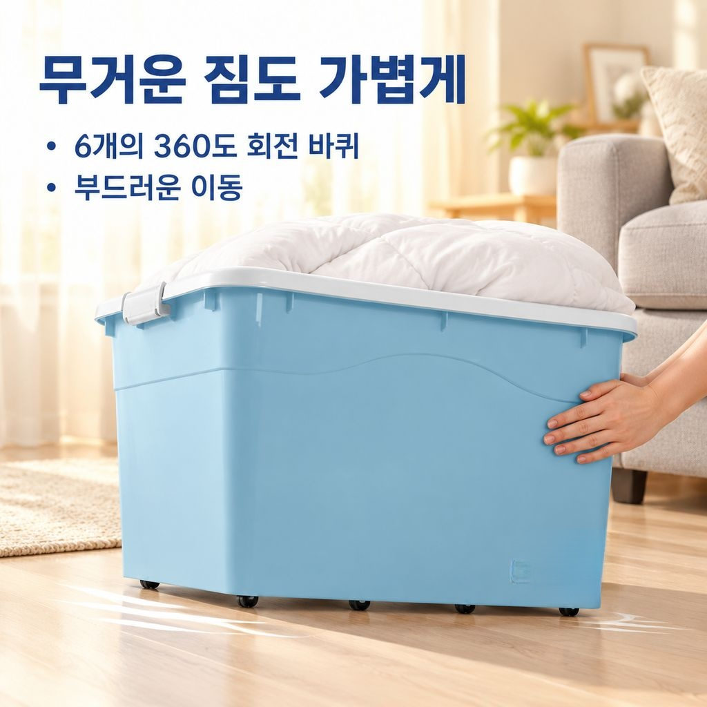 다기능 플라스틱 정리함 대용량 가정용 수납박스 의류 장난감 차량용